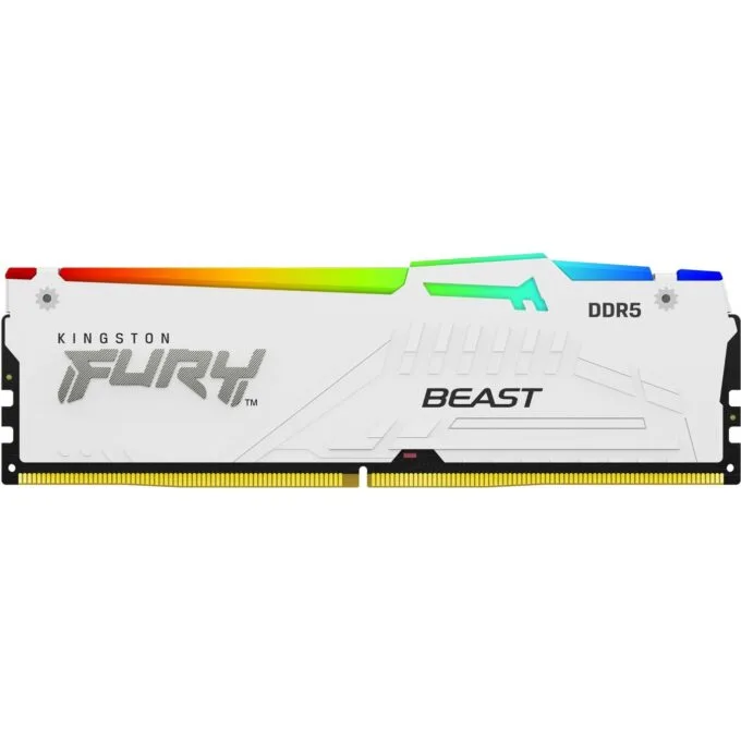 KINGSTON FURY Beast 64GB DIMM 5200MT/s DDR5 CL40 Kit of 2 White RGB XMP — image 3