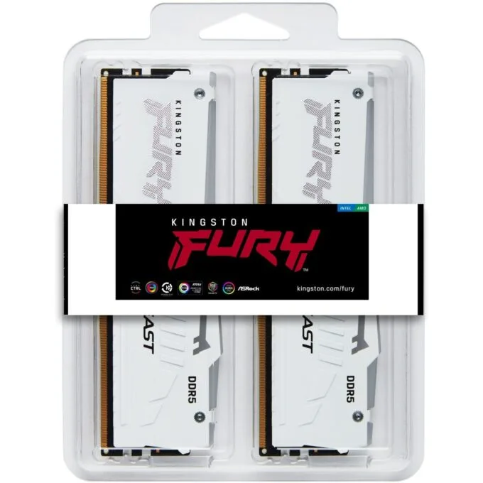 KINGSTON FURY Beast 64GB DIMM 6000MT s DDR5 CL36 Kit of 2 White RGB EXPO — image 5