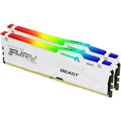 Kingston FURY Beast DDR5 32GB (2x16GB) 6000MT s CL36 DIMM Kit - White RGB EXPO