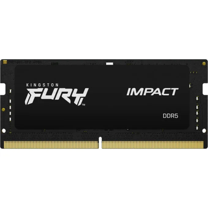 Kingston FURY Impact 16GB DDR5-6400 SODIMM CL38 Black - 1x16GB, XMP 3.0, 1.35V — image 1