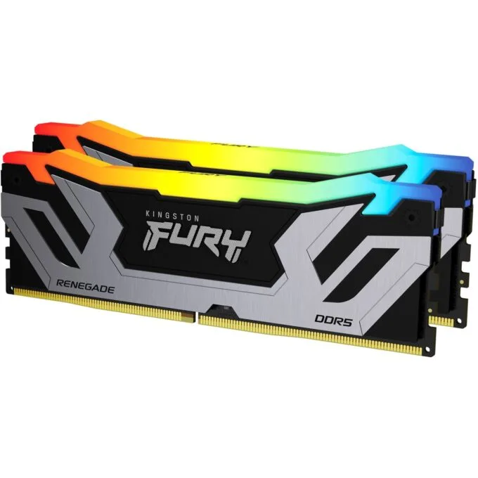 Kingston FURY Renegade DDR5 48GB (2x24GB) 8400MT/s CL40 CUDIMM - RGB Silver - XMP 3.0 — image 1