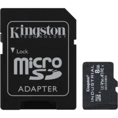 Kingston Industrial microSD Card 8GB - 100 MB/s - with Adapter