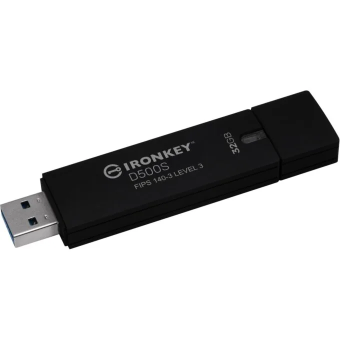 Kingston IronKey USB-Stick 32GB - D500S - Black, USB 3.2 Gen1, AES-256, FIPS 140-3 — image 7
