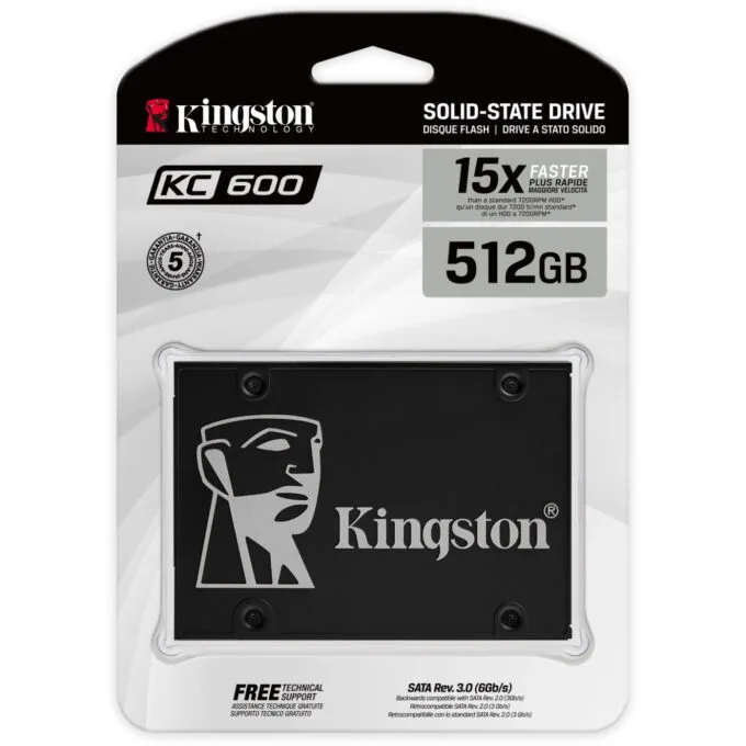Kingston KC600 512GB 2.5" SATA III SSD - 550/520 MB/s — image 4