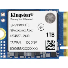 Kingston NV3 - 1TB M.2 2230 PCIe Gen4 NVMe SSD - Up to 6000MB/s Read, 4000MB/s Write