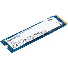 Kingston NV3 500GB M.2 2280 NVMe SSD - PCIe 4.0 x4 5000MB/s Read 3000MB/s Write