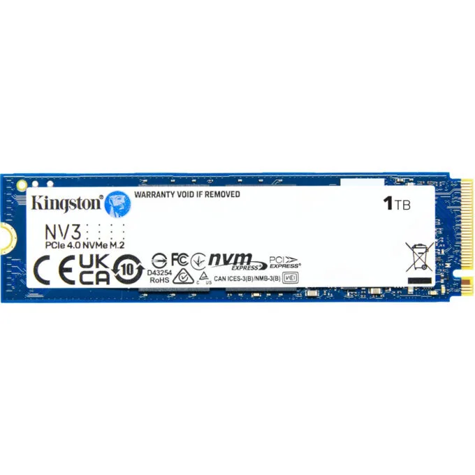 Kingston NV3 M.2 2280 NVMe PCIe 4.0 x4 1TB - 6000/4000MB/s SNV3S/1000G — image 2