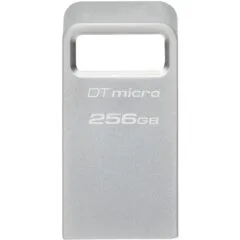 Kingston USB Stick - DataTraveler Micro - Silver, 256GB, USB 3.2