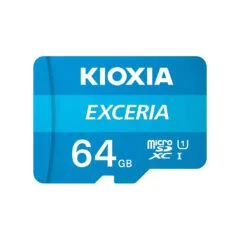 KIOXIA Exceria microSDXC Card - 64GB, Blue, UHS-I U1 (Class 10), up to 100 MB/s