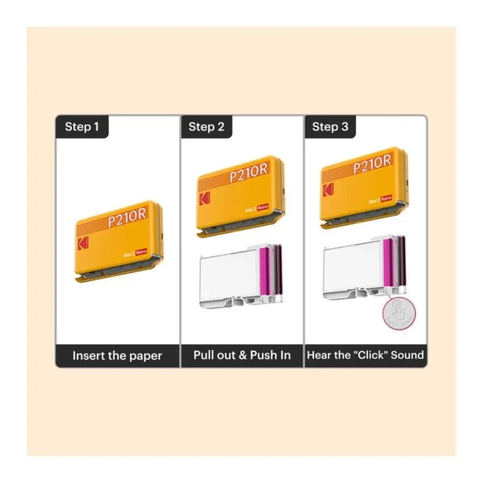 Kodak 30-Sheet Photo Paper Cartridge for Mini Shot Combo Printers and Cameras - C210/C210R - 5.3 x 8.6 cm — image 3