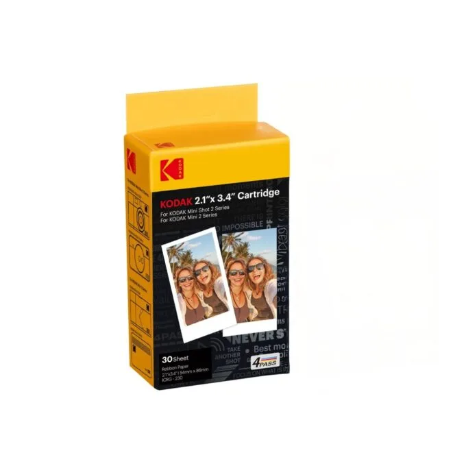 Kodak 30-Sheet Photo Paper Cartridge for Mini Shot Combo Printers and Cameras - C210/C210R - 5.3 x 8.6 cm — image 1