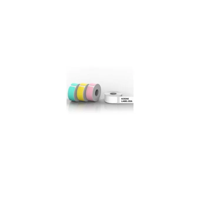 Kodak Label ERA M50 Sticker Label - M50 - White (9 rolls), Pink, Green, Yellow, 12 Rolls Set — image 1
