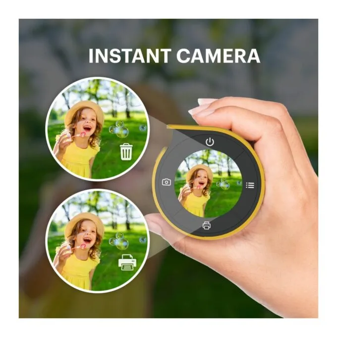Kodak Memo Shot ERA - ERA - 2-in-1 Instant Camera and Photo Label Printer, Yellow — image 2