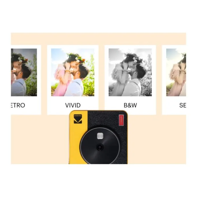Kodak Mini Shot 3 Retro - Mini Shot 3 Retro - Instant Camera & Photo Printer (7.6 x 7.6 cm) BT + 8 Sheets — image 5