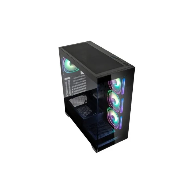 Kolink Unity Peak ARGB Midi Tower Showcase - Black - ATX, 400mm GPU Clearance, 4x Pre-Installed ARGB Fans — image 2