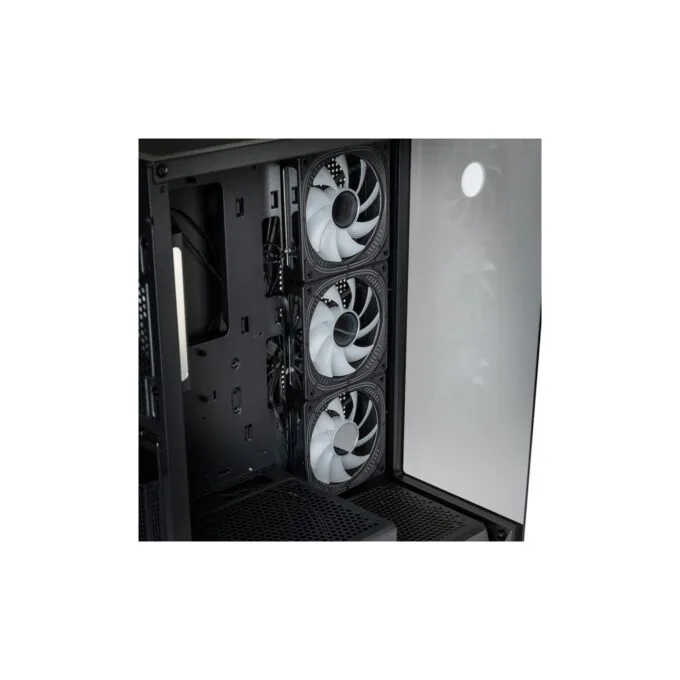 Kolink Unity Peak ARGB Midi Tower Showcase - Black - ATX, 400mm GPU Clearance, 4x Pre-Installed ARGB Fans — image 6