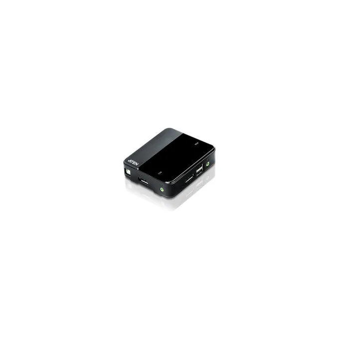 KVM Desktop Switch 2-Port USB 4K DisplayPort 1.2 KVM Switch (KVM cables included) ATEN — image 1