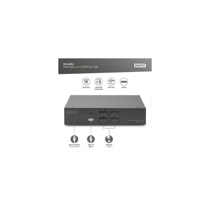 KVM Switch - DispalyPort 4x1, KVM-Switch — image 4