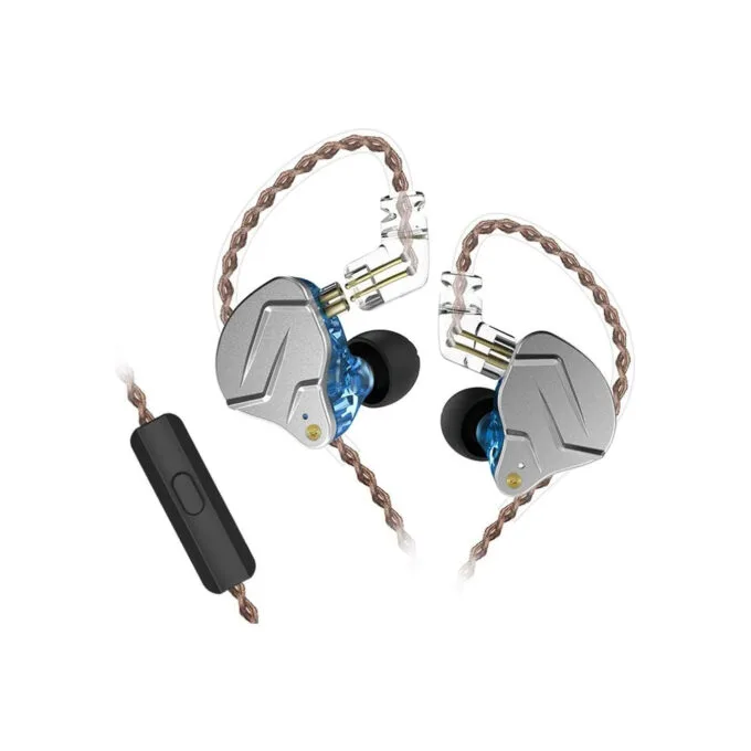 KZ ZSN PRO Blue Mic - IEM 3,5 In Ear Monitor Earphones, Dynamic Hybrid Dual Driver 1BA+1DD — image 1