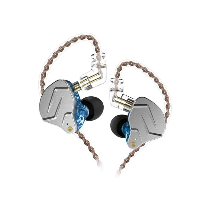 KZ ZSN PRO Blue No Mic - IEM 3,5 In Ear Monitor Earphones, Dynamic Hybrid Dual Driver 1BA+1DD — image 1