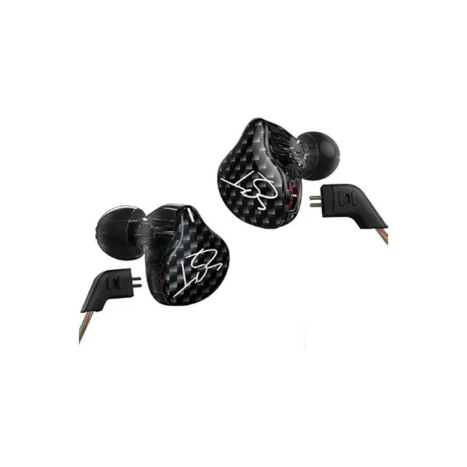 KZ ZST Black With Mic - IEM 3,5 In Ear Monitor Earphones, Dynamic Hybrid Dual Driver 1BA+1DD — image 3