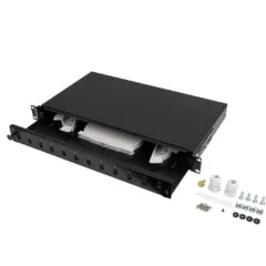 Lanberg Fiber ODF - for 12xSC Simplex or 12xLC Duplex Adapters RM Metal