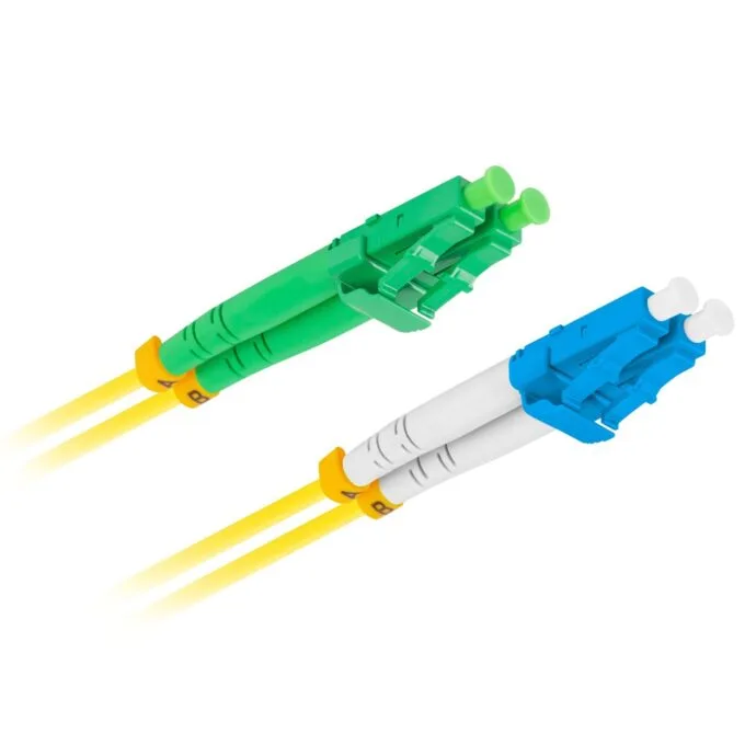 Lanberg Fiber Optic Patch Cord - SM LC APC-LC UPC Duplex LSZH 1.0m — image 1