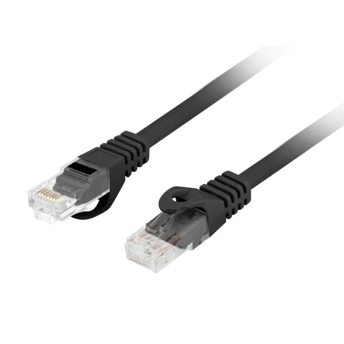 Lanberg Patch Cable - CAT6 UTP CU LSZH 0.25m Black — image 1