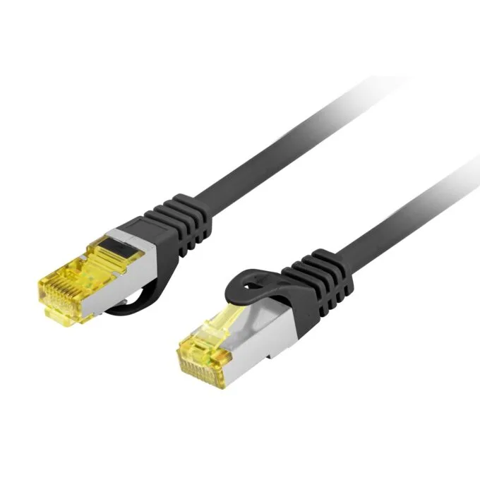 Lanberg Patch Cable - CAT.6A S FTP CU LSZH 0.25m Black — image 1
