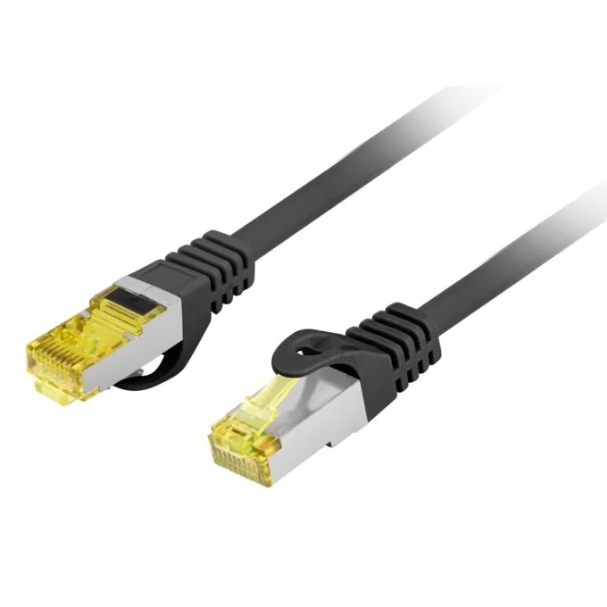 Lanberg Patch Cable - CAT6A S FTP CU LSZH 1m Black — image 1
