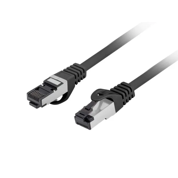 Lanberg Patch Cable - CAT8.1 S FTP CU LSZH 0.25m Black — image 1