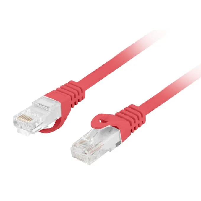 Lanberg Patch Cable - PCU6-10CU-0025-R - CAT.6 UTP CU LSZH 0.25m Red — image 1