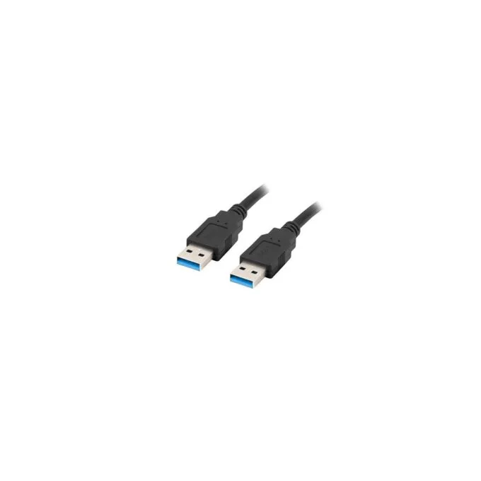Lanberg USB Type-A 3.0 Male to Male Cable - 1.0m Black — image 1