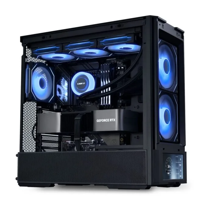 LANCOOL 207 DIGITAL Black - Micro-ATX Tower w/ 6-inch LCD, 4 Fans — image 7