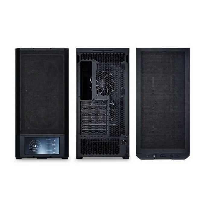 LANCOOL 207 DIGITAL Black - Micro-ATX Tower w/ 6-inch LCD, 4 Fans — image 8