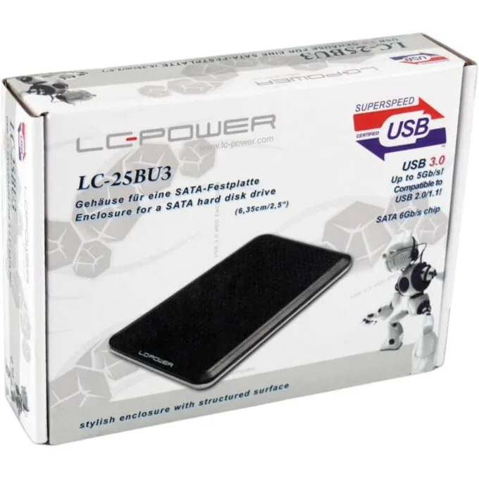 LC-Power 6cm SATA USB3 - Black — image 5
