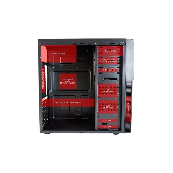 LC-Power 7041B Midi Tower PC Case - Black — image 20