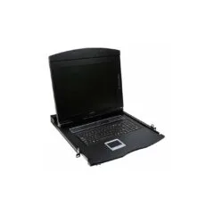 LC702US LCD CONSOLE SINGLE RAIL 17' WISESCREEN VGA USB & PS2 LOGILINK