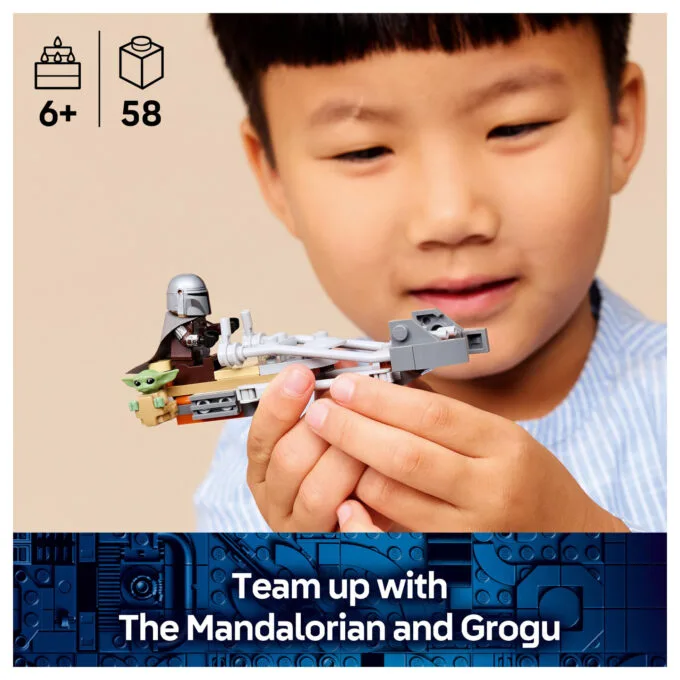 LEGO 75436 Star Wars Der Mandalorianer und Grogu auf ihrem Speeder Bike — image 21