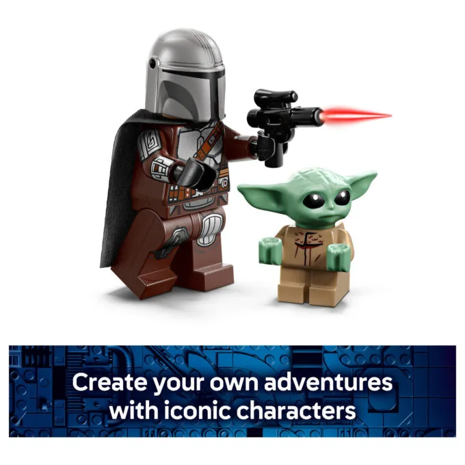 LEGO 75436 Star Wars Der Mandalorianer und Grogu auf ihrem Speeder Bike — image 25