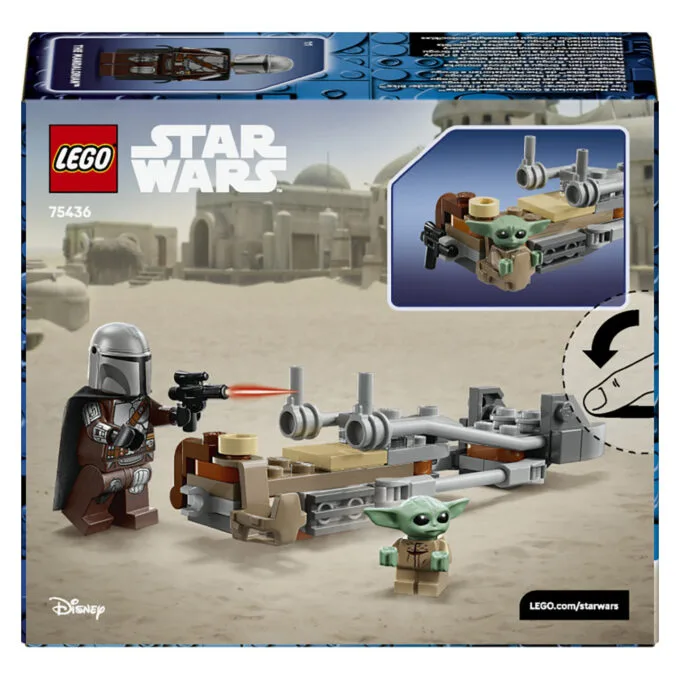 LEGO 75436 Star Wars Der Mandalorianer und Grogu auf ihrem Speeder Bike — image 30
