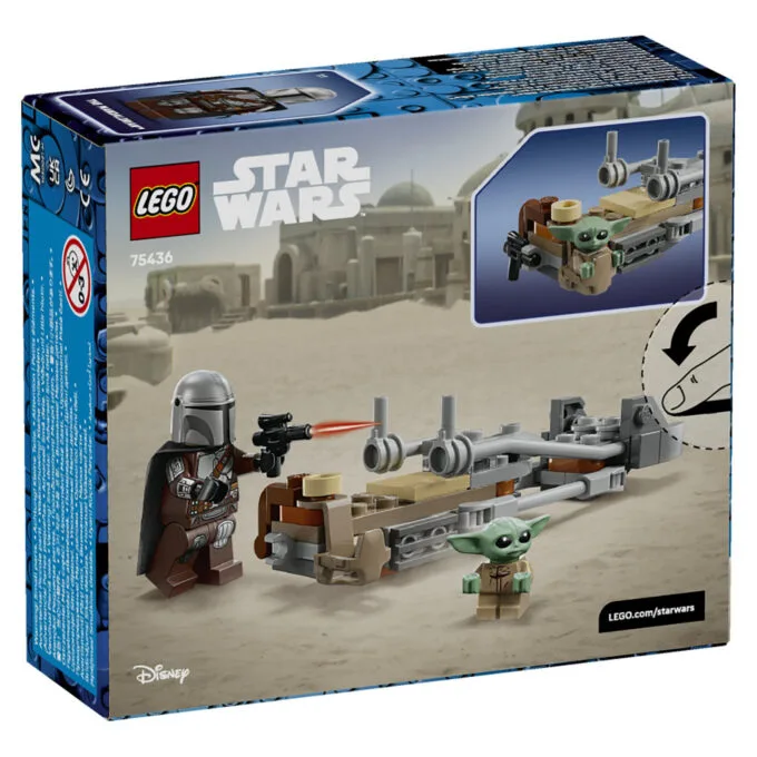 LEGO 75436 Star Wars Der Mandalorianer und Grogu auf ihrem Speeder Bike — image 4