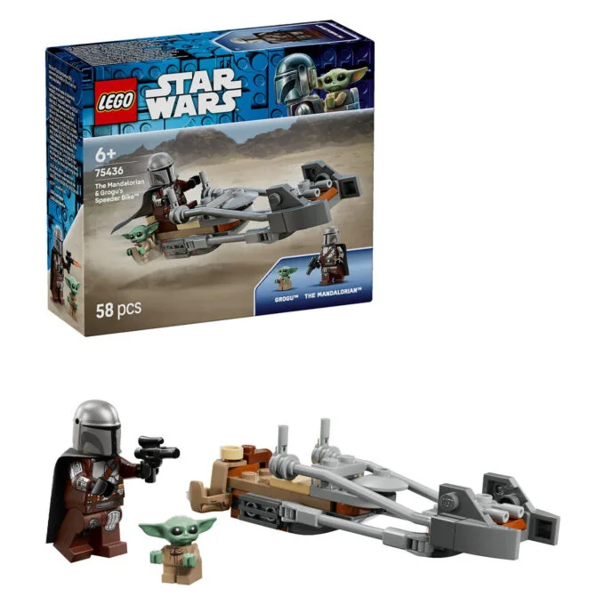 LEGO 75436 Star Wars Der Mandalorianer und Grogu auf ihrem Speeder Bike — image 5