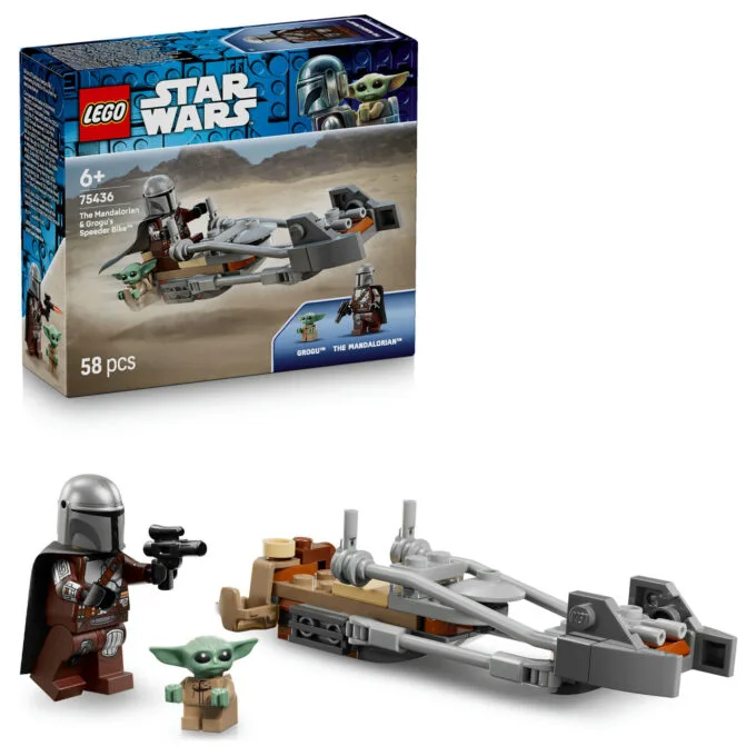 LEGO 75436 Star Wars Der Mandalorianer und Grogu auf ihrem Speeder Bike — image 6