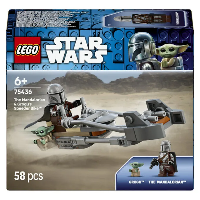 LEGO 75436 Star Wars Der Mandalorianer und Grogu auf ihrem Speeder Bike — image 1