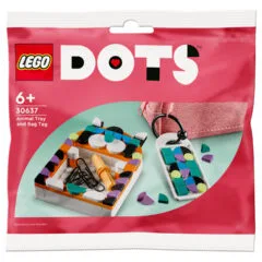 LEGO Dots Polybag-Tier-Ablageschale PolybagTierAblageschale & Taschenanhänger(30637)