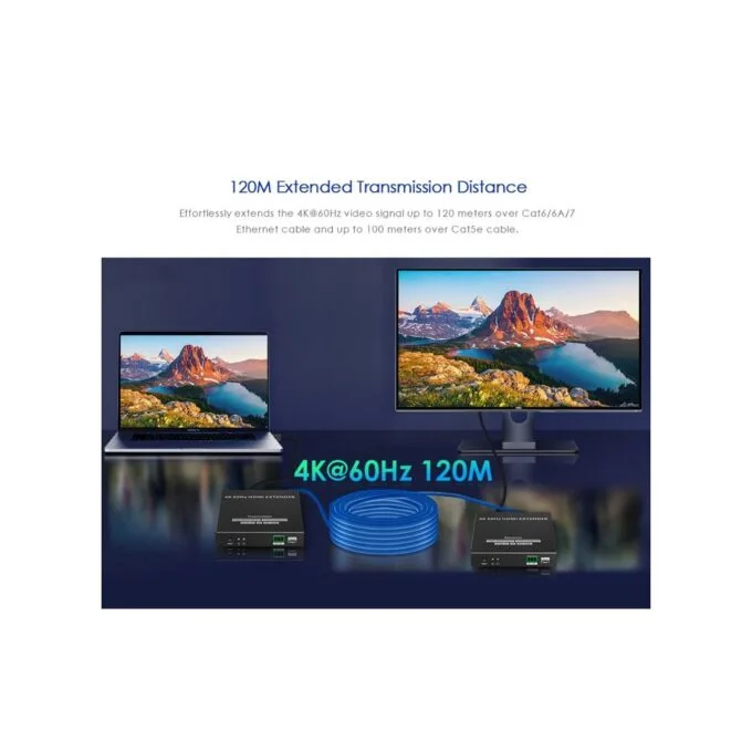 Lenkeng HDMI Extender over IP - LKV582 - 4K60Hz 120m 1G — image 8