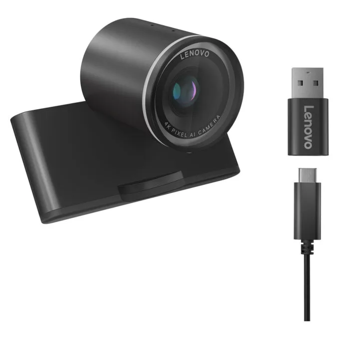 LENOVO 4K Pro Webcam 4K Adjustable FOV90 78 65 Directional Microphone AutoFocus HDR AI Framing Face USB-C A 1.5m Deta... — image 2