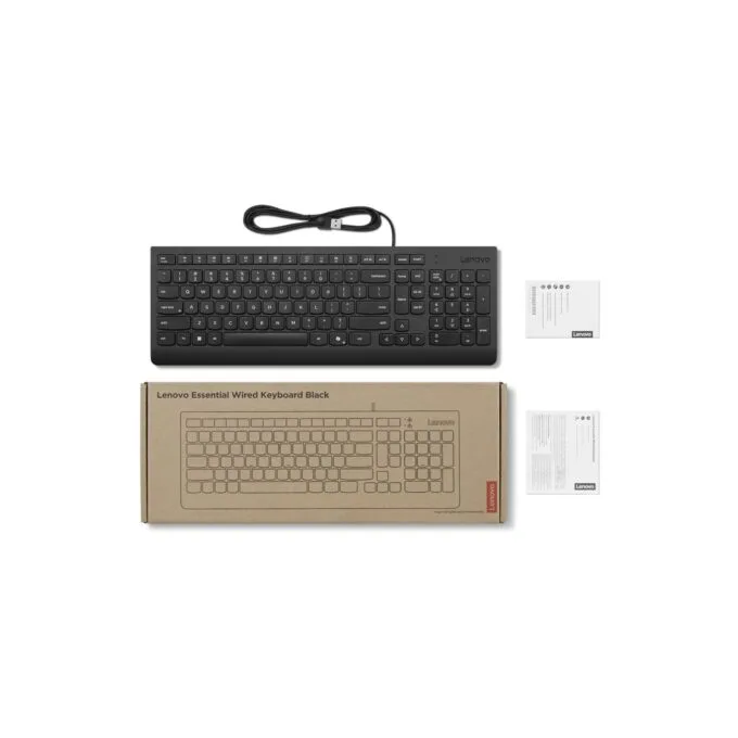 Lenovo Essential Wired Keyboard - GER - Windows, 104-key Full-size USB — image 3