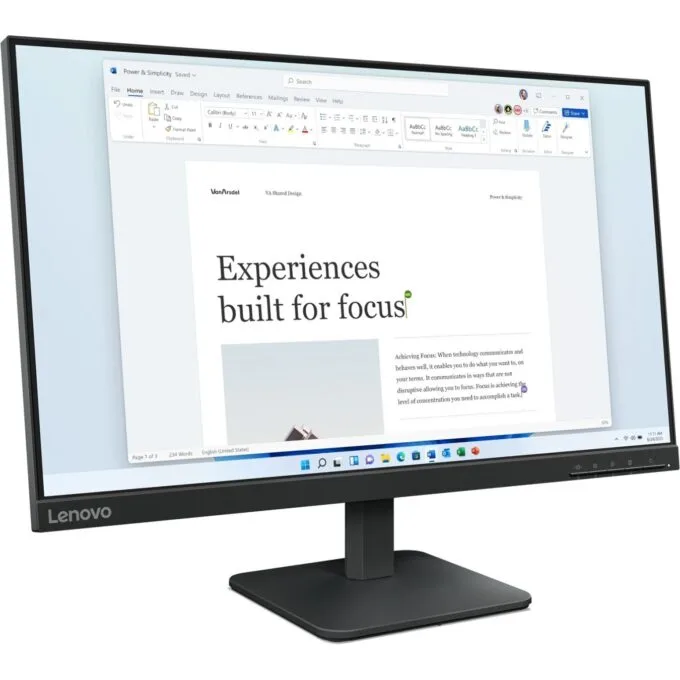 Lenovo L24-4e 23.8" IPS FHD 100Hz Office Monitor — image 2